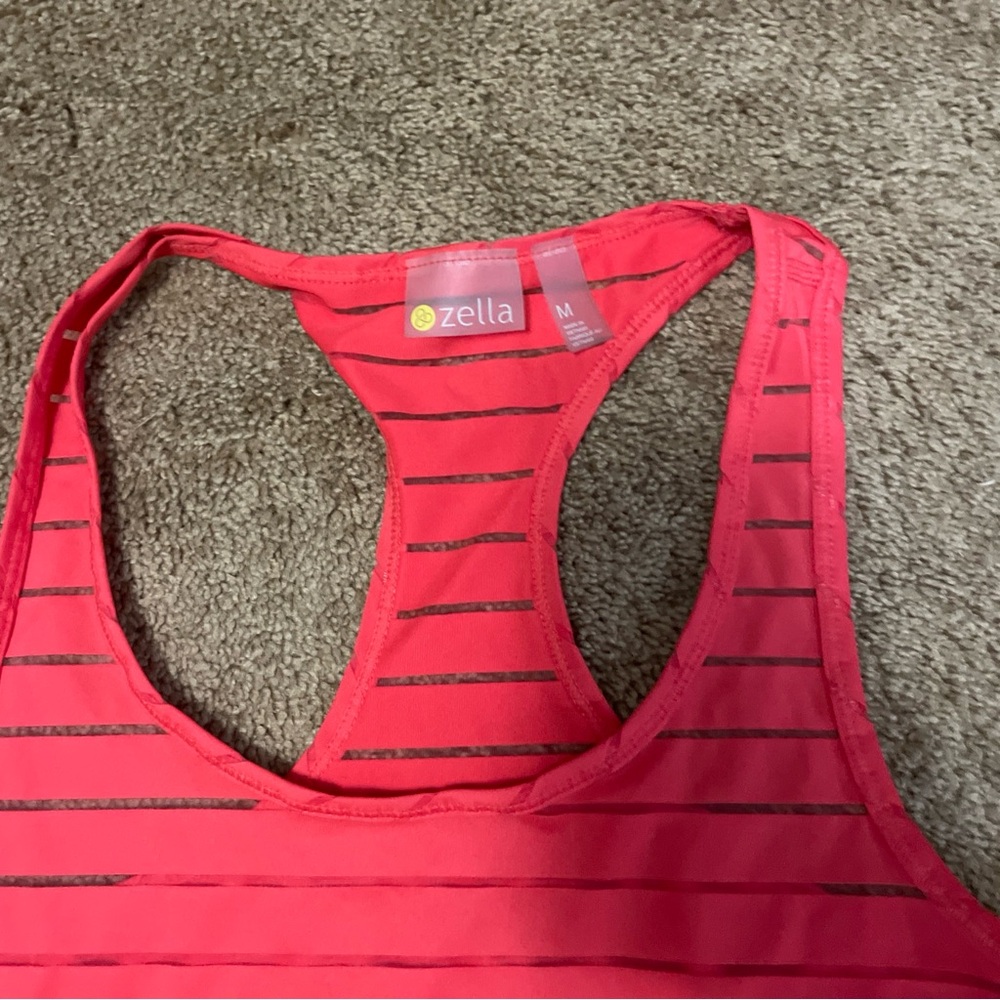 Zella workout tank size medium, red